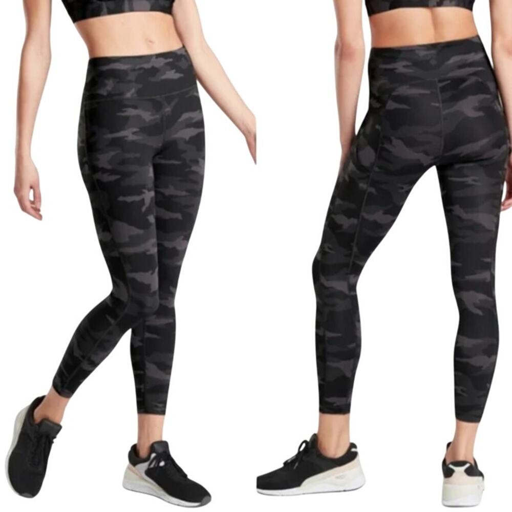 Athleta Ultimate 7/8 Tight Camo Stash Pocket High Rise Leggings XXS